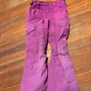 Burton ski pants girls size 5-6 some fading